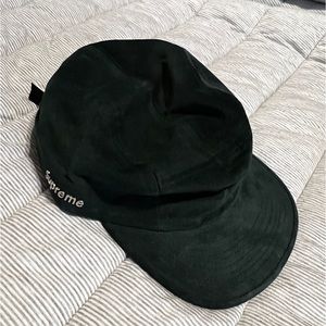 Supreme velvet green cap